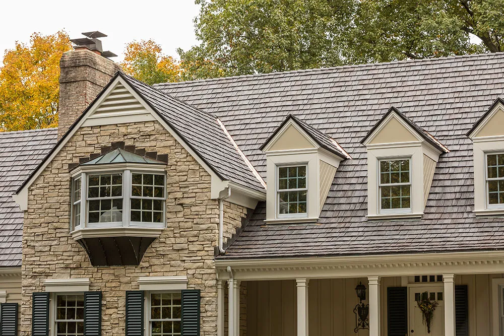 Home with double-hung windows