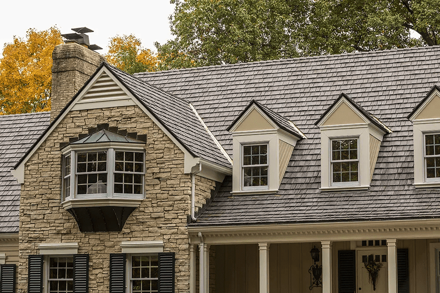 Asphalt shingles on Franksville home 