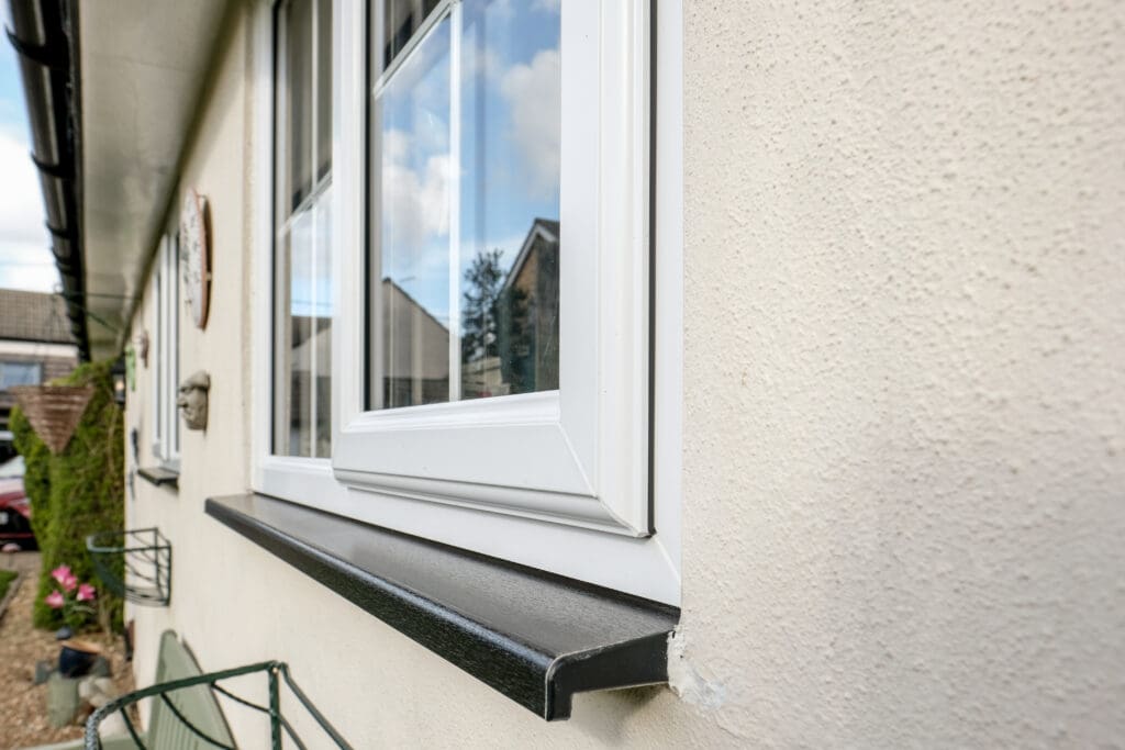 A sleek and properly performed window installation protecting a home from a Wisconsin winter.